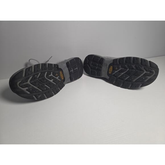 Women's 8.5 KEEN Utility Sparta II aluminum toe work shoes Drizzle/Papaya Safety - Picture 6 of 8